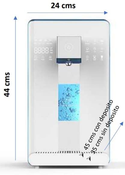 Dispensador de agua hidrogenada, filtrada y mineralizada CDP-AHFM1