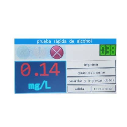 Alcoholímetro para control de personal ALC Security 304F