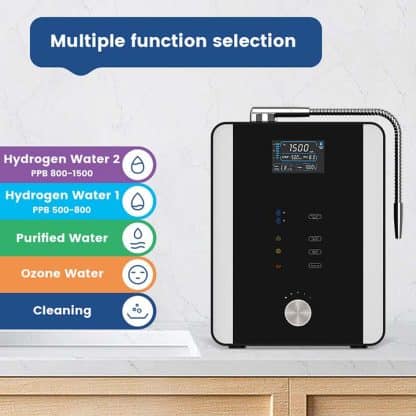 Dispensador de agua Hidrogenada, alcalina y ozonizada HIDROPURE H2. AT-H808D